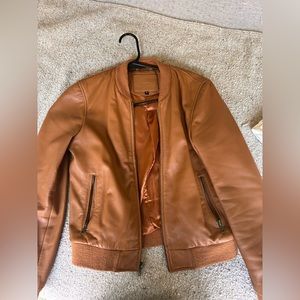 Bomber Italian Leather Jacket (Small)